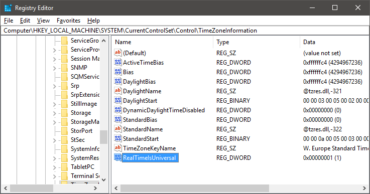 utc clock windows 10 system tray